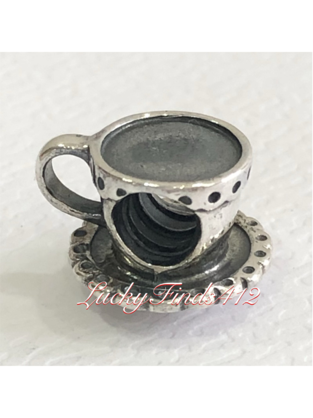 Authentic Pandora Teacup and Soucer Charm Retired